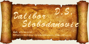 Dalibor Slobodanović vizit kartica
